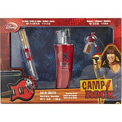 CAMP ROCK by Disney - EDT SPRAY 1.7 OZ & LIP GLOSS & EDT MINI 0.1