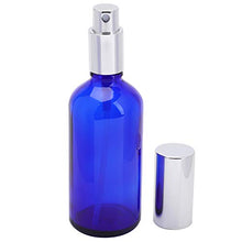 Load image into Gallery viewer, Foraineam 9 Pack 100ml / 3.4 oz. Blue Glass Spray Bottles with Atomizer Refillable Fine Mist Spray Bottle Containers for Perfume, Essential Oils, Cleaning Products