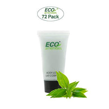 Load image into Gallery viewer, ECO AMENITIES Transparent Tube Screw Cap Individually Wrapped 22ml Body Lotion, 72 Tubes per Case