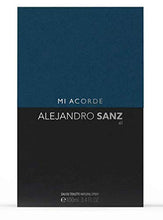 Load image into Gallery viewer, Alejandro Sanz, Mi Acorde, El, Fragrance, for Men, Eau de Toilette, EDT, 3.4oz, 100ml, Cologne, Spray, Blue, Black, Bottle, Made in Spain, Blue, Black,Mi Acorde for Men by Tailored Perfumes,1.0 Count