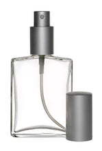 Load image into Gallery viewer, Riverrun Perfume Atomizer, Glass Bottle, Matte Silver Fine Mist Sprayer 3.4 oz 100ml (Set of 2)
