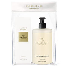 Load image into Gallery viewer, Glasshouse Fragrances Marseille Memoir Hand Duo Gift Set, Hand Cream & Hand Wash, Moisturizing & Perfume Scented, Gardenia, 3.4 Fl Oz + 15.2 Fl Oz