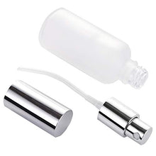 Load image into Gallery viewer, Bekith 16 Pack 2oz Glass Spray Bottles, Frosted Empty Perfume Atomizer, Refillable Fine Mist Spray for Essential Oils, Cleaning Products, Silver Sprayer