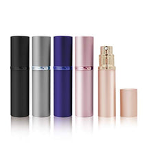 Load image into Gallery viewer, Refillable Perfume Atomizer Bottle 5ml Mini Spray Bottle Fine Mist, Portable Leakage Proof Tiny Scent Pump Bottle, Travel Size Empty Atomizer Cologne Sprayer for Men and Woman 5 Pack