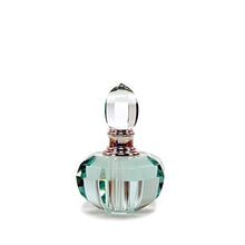 Load image into Gallery viewer, KECHU Delicate Green Empty Crystal Perfume Bottle Refillable Glass 3ml Transparent Green Decor