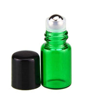 Load image into Gallery viewer, Pack of 50,2ml (5/8 Dram) Glass Roll on Bottle Mixed Color Sample Test Roller Essential Oil Vials Stainless Steel Roller Balls With Black Cap For Aromatherapy,Perfume Oils-Pipette included
