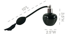 Load image into Gallery viewer, HOME-X Refillable Glass Perfume Bottle with Atomizer, Black Body Spray Pump for Women