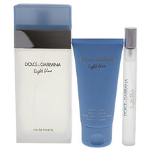 Load image into Gallery viewer, Dolce and Gabbana Light Blue Women 3 Pc Gift Set EDT Spray, 3 Ounce