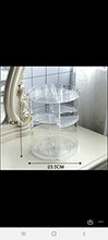 Load image into Gallery viewer, Acrylic Makeup Organizer by Exceleor, Cosmetic Storage and Vanity Perfume Organizer in Countertop Bathroom Dresser, 360 Rotating Makeup Holder Stand for Beauty Caddy Skincare, Transparent & Clear.
