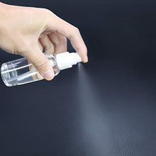 Load image into Gallery viewer, Trendbox 1oz Clear Empty Fine Mist Plastic Bottles Refillable PET BPA-Free Travel Containers For Cleaning, Perfume, Liquids 96 Pack with 96 Labels, 32 Funnels, 32 Pipettes