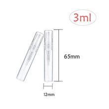 Load image into Gallery viewer, Sayhi 100pcs 3ml Mini Spray Bottle Portable Cute Perfume Mouthwash Atomizer