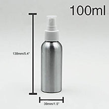 Load image into Gallery viewer, Uheng 10 Pack 3oz Aluminum Fine Mist Spray Bottles, Refillable Perfume Atomizer Empty Beauty Metal Sprayer Essential Oil Cosmetic Travel Container