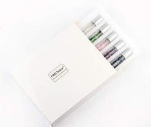 Load image into Gallery viewer, Natural Gemstones 10ML Essential Oil Roller Bottles Clear Glass Roll-on Bottles Gemstone Perfume Sample Vials with Crystal Stone Roller Balls & Healing Crystal Chips Inside 10PACK