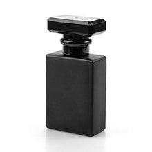 Load image into Gallery viewer, Foraineam 8 Pack 30ml / 1 oz. Black Refillable Perfume Bottles, Portable Square Empty Glass Perfume Atomizer Bottle with Spray Applicator