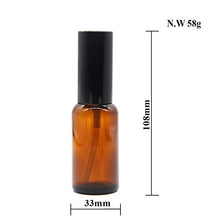 Load image into Gallery viewer, Yizhao 1oz Amber Glass Spray Bottle for Essential Oils,Empty Refillable Spray Bottles with Fine Mist for Aromatherapy,Perfume,Massage,Hair,Pet,Chemical?Çô12 Pcs