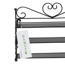Load image into Gallery viewer, Dazone Mounted 3 Tier Metal Shelf Nail Polish Wall Rack Essential Oils Perfume Organizer (Black)