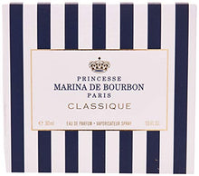 Load image into Gallery viewer, Classique by Princesse Marina de Bourbon | Eau de Parfum Spray | Fragrance for Women | Floral and Fruity Scent with Notes of Exotic Fruits and Vanilla | 30 mL / 1 fl oz