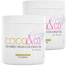 Load image into Gallery viewer, COCO & CO. Organic Pure Extra Virgin Coconut Oil for Hair & Skin, Beauty Grade