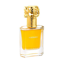 Load image into Gallery viewer, HAYAAM, Eau de Perfume 50mL | Leathery, Amber, Wood Fragrance for Men and Women | Sultry Lemon and Irish Clove | Premium Unisex Parfum by Artisan Swiss Arabian Oud | Intense Cologne/Toilette Spray