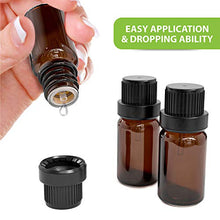 Load image into Gallery viewer, Wholesale Essential Oil Bottles Bulk - 192 Amber glass bottles With Caps and Droppers for Essential Oils, Aromatherapy, Perfume Samples, Mini 10 ml Glass Vials | Complete Carrier Oil Kit ?Çô DIY