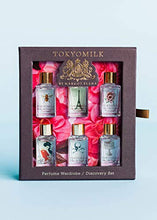 Load image into Gallery viewer, TokyoMilk Eau de Parfum Discovery Set | Distinctive, Sample-Size Perfumes | Includes 6 TokyoMilk Fragrances | 6-0.23 fl oz/7 ml bottles