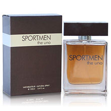 Load image into Gallery viewer, Sportmen the Uno- Eau De Parfum Spray Perfume, Fragrance For Men- Daywear, Casual Daily Cologne Set with Deluxe Suede Pouch- 3.4 Oz Bottle- Ideal EDP Beauty Gift for Birthday, Anniversary
