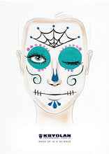 Load image into Gallery viewer, Kryolan Pintura Water Color Makeup Palette incl. Brush & Sponge, 6 Colors, Washable, Vegan, No Perfume, No Parabens, Gluten Free - Ideal for Face & Body Painting, Children, Party and Halloween