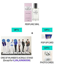 Load image into Gallery viewer, JUNGKOOK BTS Perfume +A Random BTS Member Standee+Pop up card+photo cards