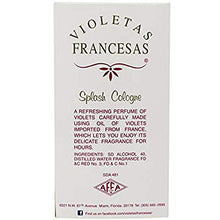 Load image into Gallery viewer, Violetas Francesas Violet Splash Cologne. Natural Perfume. Perfect for your Baby. Fresh Scent. New in Box. 5 Oz. Pack of 3