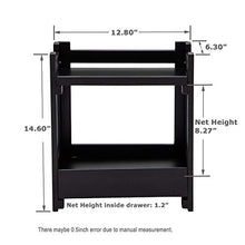 Load image into Gallery viewer, GOBAM Makeup Organizer Vanity Organizer and Cosmetic Storage Display Box, Large Capacity Make up Caddy Shelf, Great for Countertop, Bamboo(Black)