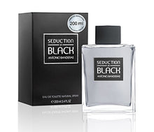 Load image into Gallery viewer, Antonio Banderas Eau De Toilette Spray for Men, Seduction In Black, 6.8 Fl Oz, Clear
