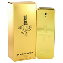 Load image into Gallery viewer, 1 Million by Paco Rabanne Eau De Toilette Spray 3.4 oz for Men - 100% Authentic