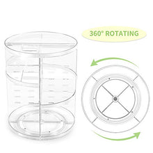 Load image into Gallery viewer, 360?? Rotating Makeup Organizer, Spinning Bathroom Organizer Countertop, Cosmetic Organizer Makeup Holder Shelf, Make Up Organizers and Storage for Bedroom, Transparent