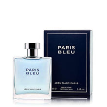 Load image into Gallery viewer, Jean Marc Paris Paris Bleu Homme Eau de Toilette Spray, 3.4 fl. oz, blue