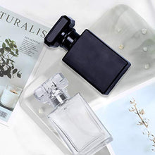 Load image into Gallery viewer, Glass Refillable Perfume Bottle 8Pcs Portable Square Empty Glass Perfume Atomizer Bottle 30ml Spray Glass Bottle Atomizer Container(4Black 4White)