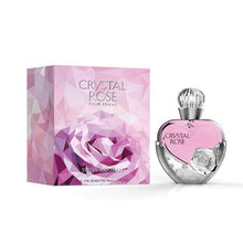 Load image into Gallery viewer, Crystal Rose Perfume for Women 50mL | Floral Wood Pour Femme Eau de Parfum with stand-out notes of Caramel, Rose, Musk, Vanilla and Cedarwood | by Fragrance Artisan Swiss Arabian Oud | Spray Cologne