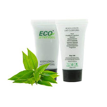 Load image into Gallery viewer, ECO AMENITIES Transparent Tube Screw Cap Individually Wrapped 22ml Body Lotion, 72 Tubes per Case