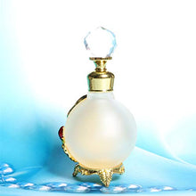 Load image into Gallery viewer, Waltz&F Butterfly and Rose Jeweled Vintage Perfume Bottle Empty Refillable Essential Oil Bottle 25ml (Purple)