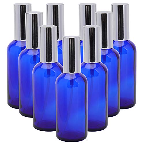 Foraineam Pack 100ml Blue Glass Spray Bottles with