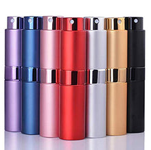 Load image into Gallery viewer, 8ml Refillable Perfume Bottle Perfume Atomizer Easy to Carry on Travel Atomizer Empty Bottle Portable Perfume Spray Bottle No Cap Rotating Nozzle(7 Multicolor) (7 Color Combinations)