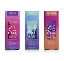Load image into Gallery viewer, Wild and Free Boho Beach Hydrating Hair & Body Fragrance by Tru Western, Perfumes for Women - Coconut Water, Jasmine, Vanilla, Musk, Water Lily, and Pink Amber - 3.4 oz 100 mL