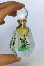 Load image into Gallery viewer, Blue Butterfly Art Glass Collectible Crystal Perfume Bottle - PBD04-692