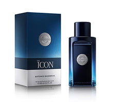 Load image into Gallery viewer, Antonio Banderas Perfumes -The Icon - Eau de Toilette Spray for Men, Amber Woody, Sandalwood Fragrance - 3.4 Fl Oz