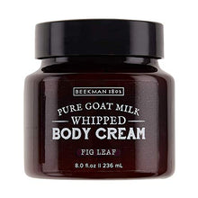 Load image into Gallery viewer, Beekman 1802 - Whipped Body Cream - Fig Leaf - Goat Milk Body Butter, Daily Hydration for Dry Skin - Naturally Exfoliating Body Cream - Good for Sensitive Skin - Goat Milk Bodycare - 8 oz