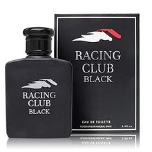 Load image into Gallery viewer, Racing Club Black Perfume for Men, Eau De Toilette Cologne 3.4 oz, with a NovoGlow pouch Included, Perfect Gift