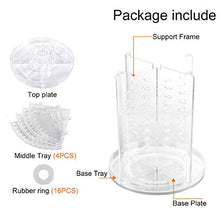 Load image into Gallery viewer, LILEZBOX Makeup Organizer, Clear Transparent Large 360 Degree Rotating Makeup Storage With Adjustable Layer, Multi-Function Fits Cosmetics, Brushes,Lipsticks and Creams For Bathroom, Bedroom