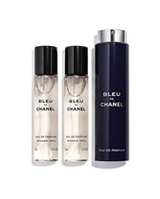 Load image into Gallery viewer, Chanel Bleu De Eau De Parfum Travel Spray for Men 3 X 0.7 Oz, 2.1 Fl Oz, 3 pc set (purse spray)