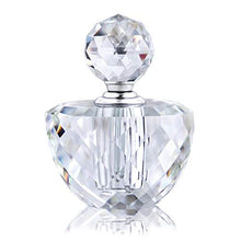 Load image into Gallery viewer, H&D HYALINE & DORA 8ML Vintage Crystal Perfume Bottles,Clear Carved Crystal Empty Bottle,Gift for Lady