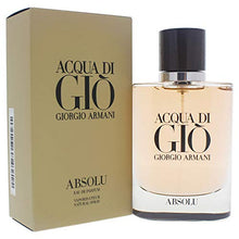 Load image into Gallery viewer, GIORGIO ARMANI Acqua Di Gio Absolu Eau De Parfum Spray, 2.5 Fl Oz, Beige