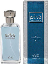 Load image into Gallery viewer, Hatem for Men EDP - Eau De Parfum 75ML (2.5 oz) | Oriental Alchemy | Floriental Woody Bouquet, Meanders Spicy, Woody, Musky and Rose Notes| Intoxicating Allure | by RASASI Perfumes